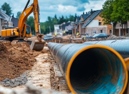 Drain services for construction projects
