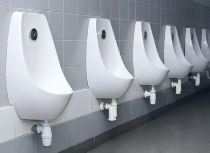 Urinals in public toilets