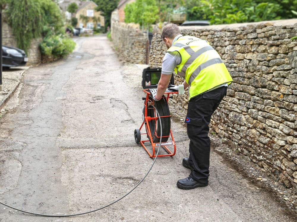 Drain Doctor engineer using CCTV equipment