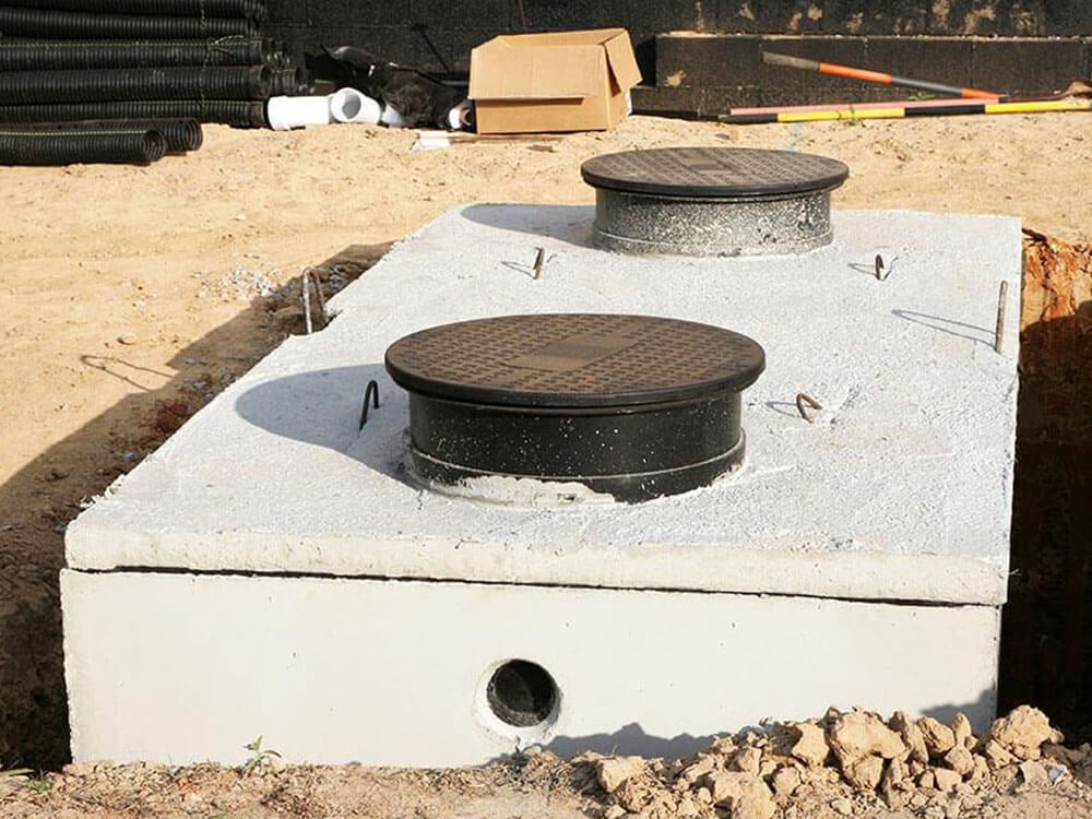 Sewage treatment plant access