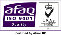 AFAQ ISO 9001 Quality Accreditation Logo