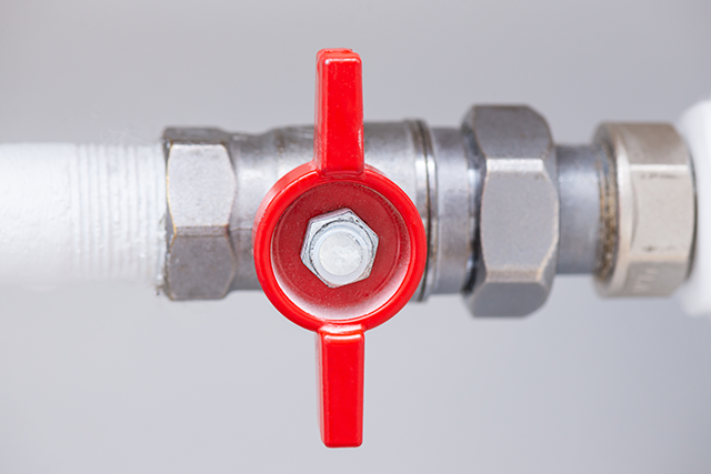 isolation valve on pipe