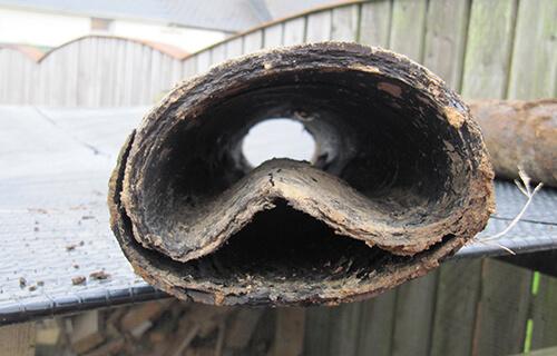 Pitch fibre drain